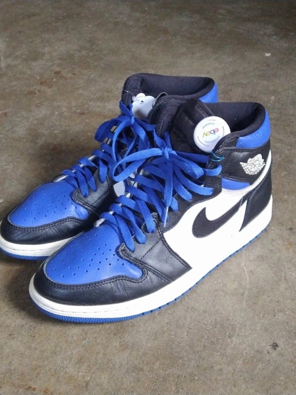 Nike Air Jordan 1 High - Royal Blue/Black/White Men 10